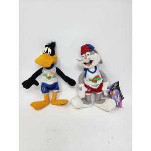 VTG 1996 Warner Bros Space Jam McDonald Plush Bugs Bunny Daffy Duck Looney Tunes